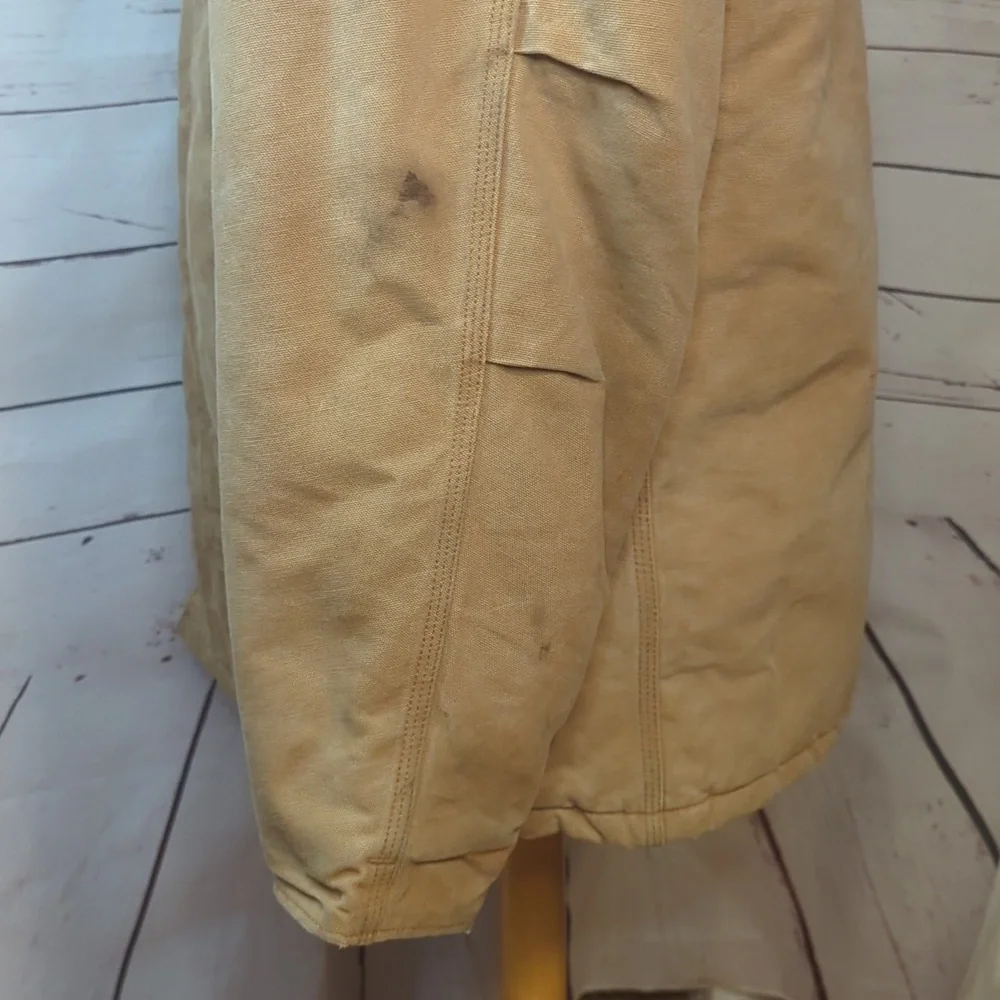Vtg 90s‎ Carhartt Loose Fit Firm Duck Insulated Warmest Coat Barn Work XL XXL